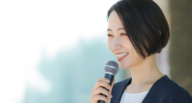 司会者との打ち合わせ